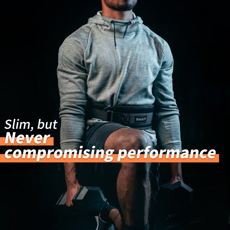 BraceUP حزام رفع الأثقال BraceUP للرجال والنساء - حزام تمرين بسمك 4 بوصات، لرفع الأثقال، كمال الأجسام، تدريب في الصالة الرياضية، ودعم الظهر (S) - Image 4